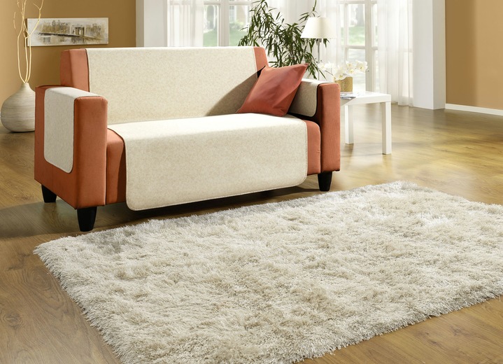 Sessel- & Sofaüberwürfe - Sessel-,Couch- und Armlehnenschoner mit Bandeinfassung, in Größe 101 (Sesselschoner, 50x150 cm) bis 865 (2 Armlehnenschoner, 50x 70 cm), in Farbe NUSS Ansicht 14