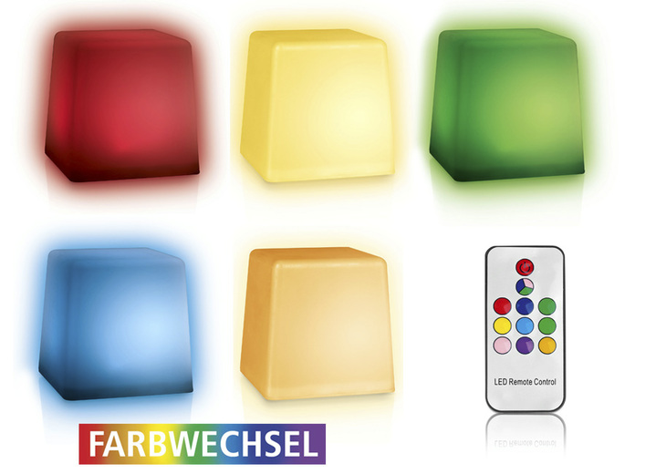 SolarLichterkette Würfel, mit Fernbedienung