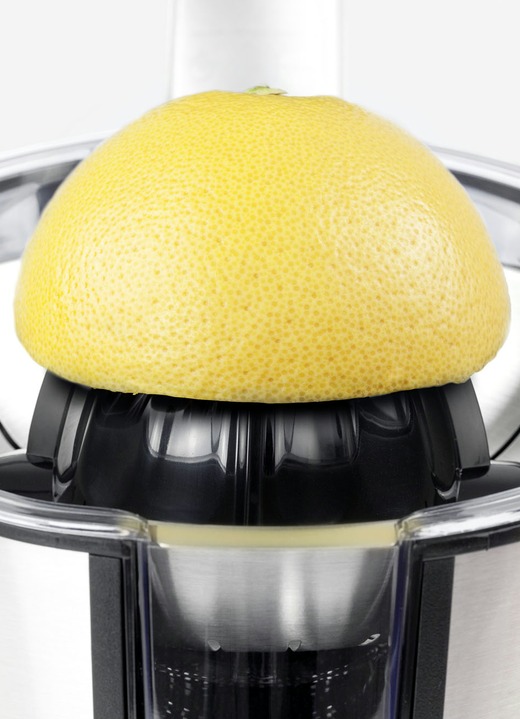 Haushaltshelfer - Caso CP300 Zitruspresse für alle Zitrusfrüchte Ansicht 4 Haushaltshelfer - Caso CP300 Zitruspresse für alle Zitrusfrüchte, in Farbe EDELSTAHL-SCHW. Ansicht 4