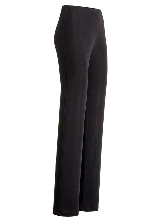 Mode - Hose mit edlem Glanz, in Größe 020 bis 060, in Farbe SCHWARZ Ansicht 1
