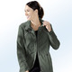 Jacken, Mäntel, Blazer - Jacke mit weitenregulierbaren Ärmelriegeln – Farbe OLIV Jacken, Mäntel, Blazer - Jacke mit weitenregulierbaren Ärmelriegeln, in Größe 036 bis 052, in Farbe KITT