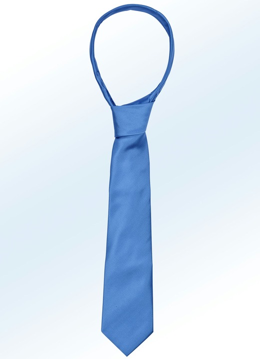 Accessoires    - Stilvolle Krawatte, in Farbe MITTELBLAU Ansicht 1