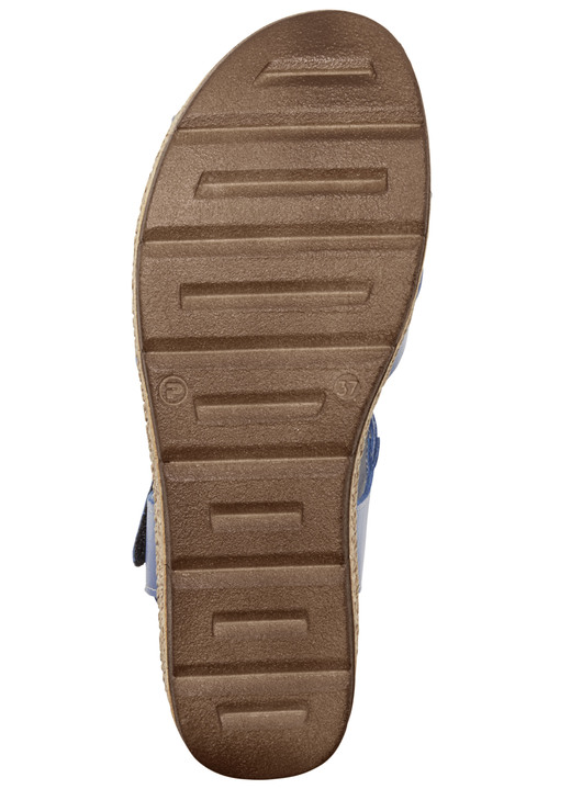 Sandaletten & Pantoletten - Andrea Conti Stegspangen-Sandale aus Rind-Nappaleder, in Größe 036 bis 042, in Farbe JEANS Ansicht 4