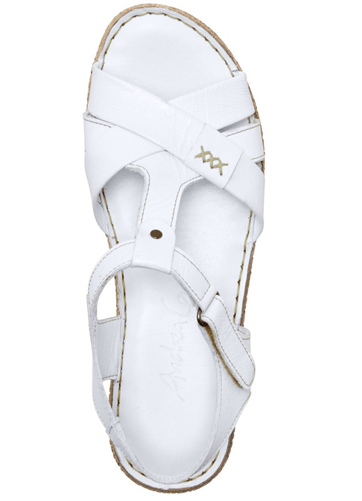 Sandaletten & Pantoletten - Andrea Conti Stegspangen-Sandale aus Rind-Nappaleder, in Größe 036 bis 042, in Farbe JEANS Ansicht 6