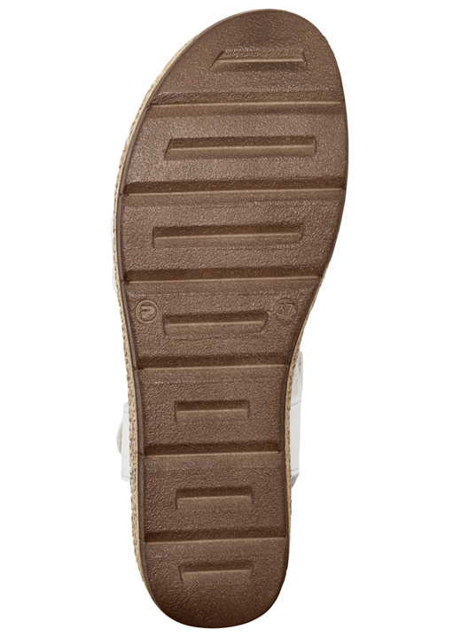 Sandaletten & Pantoletten - Andrea Conti Stegspangen-Sandale aus Rind-Nappaleder, in Größe 036 bis 042, in Farbe WEISS Ansicht 3