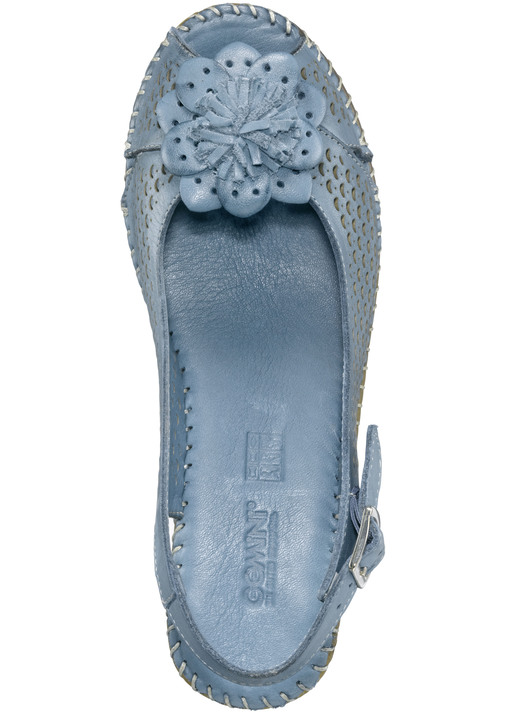 Komfortschuhe - Gemini, sommerliche Damen-Sandaletten, Weite G, mit Gummizug, in Größe 036 bis 042, in Farbe JEANS Ansicht 2