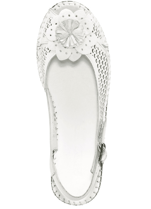 Komfortschuhe - Gemini, sommerliche Damen-Sandaletten, Weite G, mit Gummizug, in Größe 036 bis 042, in Farbe JEANS Ansicht 6