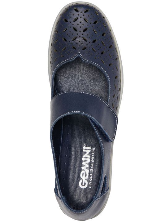 Komfortschuhe - Gemini Slipper aus weichem Rindleder, in Größe 036 bis 042, in Farbe KIESEL Ansicht 6