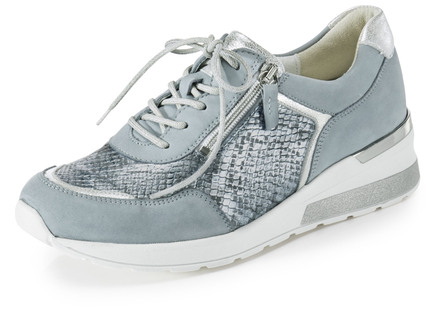 Waldläufer Schnürschuh in interessantem Material-Mix