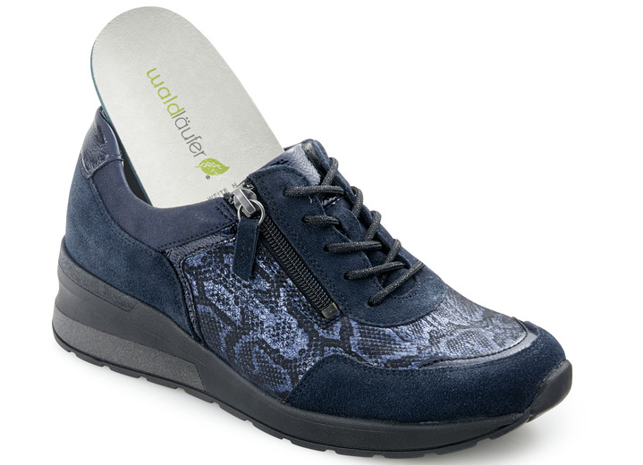 Komfortschuhe - Waldläufer, bequeme Damen-Schnürschuhe, Weite H, mit herausnehmbarem Fußbett, in Größe 4 1/2 bis 9, in Farbe EISGRAU-SILBER Ansicht 8