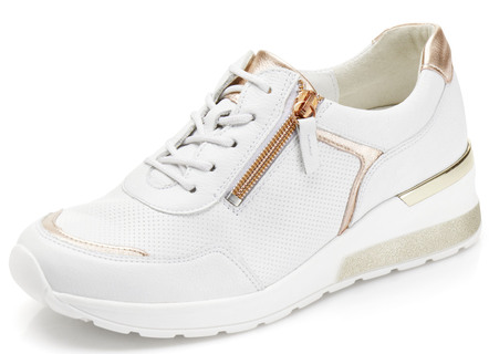 Waldläufer Schnürschuh in interessantem Material-Mix