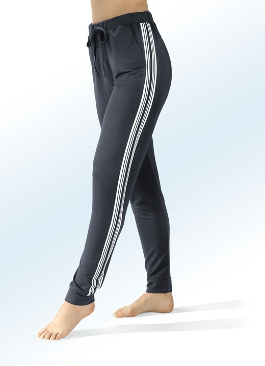 Freizeithosen - Hose mit Dehnbund rundum Ansicht 5 Freizeithosen - Hose mit Dehnbund rundum, in Größe 018 bis 054, in Farbe MARINE Ansicht 5