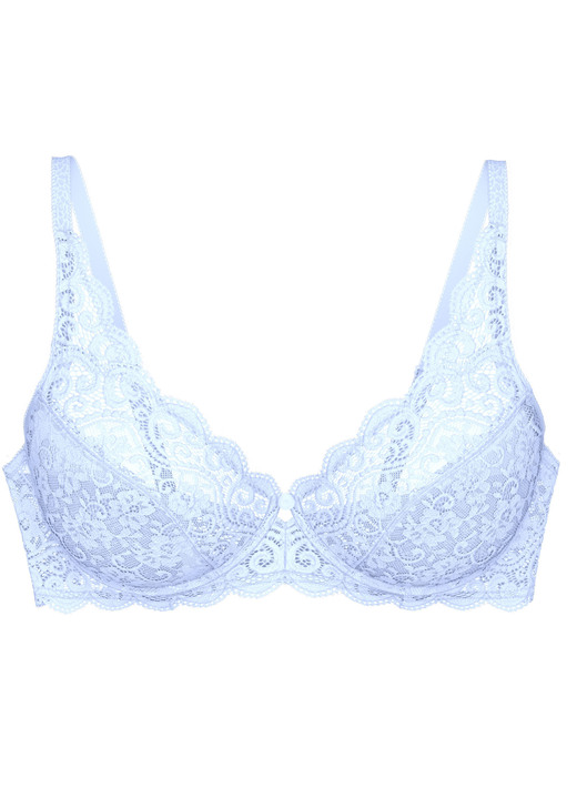 Bügel-BH - Triumph Amourette Bügel-BH aus zarter Elastikspitze, in Größe 075 bis 100, in Cup D, in Farbe SCHWARZ Ansicht 12