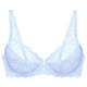 Bügel-BH - Triumph Amourette Bügel-BH aus zarter Elastikspitze, in Größe 075 bis 100, in Cup D, in Farbe BLEU – Farbe BLEU – Ansicht 2