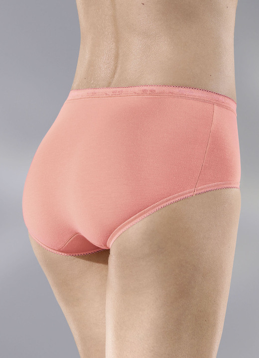 Slips - Sloggi Basic+ Midi Dreierpack Slips, in Größe 036 bis 050, in Farbe 1X BLEU, 1X MARINE, 1X WEISS Ansicht 11