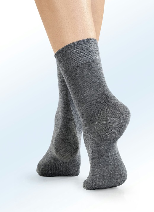 Strümpfe - Viererpack Socken mit BIO-Baumwolle, in Größe 1 (Schuhgr. 35-38) bis 3 (Schuhgr. 43-46), in Farbe 4X WEISS Ansicht 3