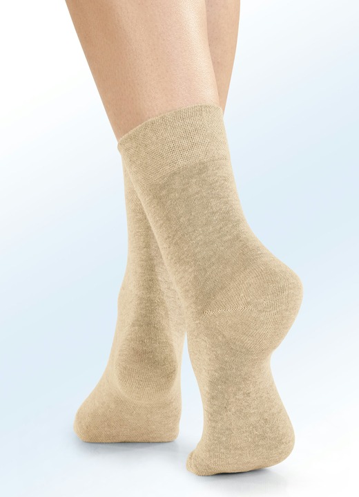 Strümpfe - Viererpack Socken mit BIO-Baumwolle, in Größe 1 (Schuhgr. 35-38) bis 3 (Schuhgr. 43-46), in Farbe 4X WEISS Ansicht 4