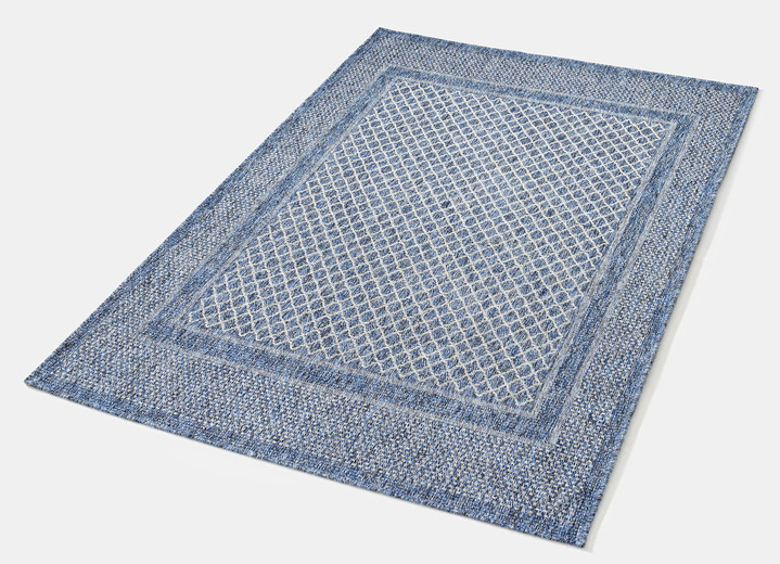 Modern - Brücken und Teppiche in Sisaloptik , in Größe 111 (Brücke, 60x110 cm) bis 282 (Teppich, 200x290 cm), in Farbe BLAU Ansicht 1