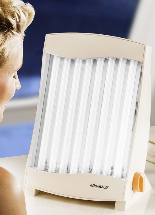 Wärme & Entspannung - Gesichtssolarium für eine angenehme Bräunung, in Farbe PFIRSICH-WEISS, in Ausführung 8 UV-A-Speziallampen, 150 Watt Ansicht 1