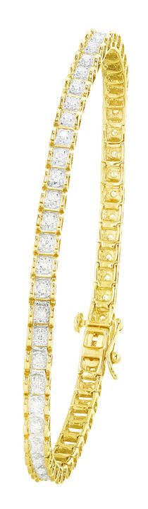 mit Diamanten - Wundervolles Armband mit 54 Brillanten Ansicht 2 mit Diamanten - Wundervolles Armband mit 54 Brillanten, in Farbe  Ansicht 2