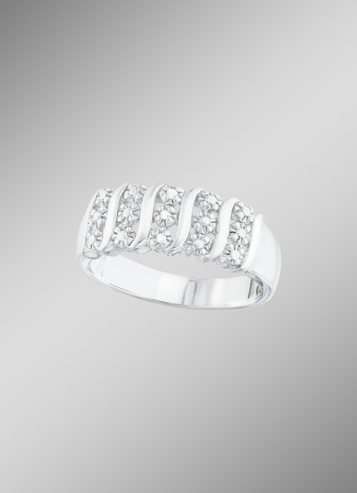 Ringe - Toller Damenring mit Diamanten, in Größe 160 bis 220, in Farbe  Ansicht 1