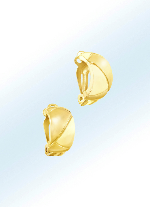 Ohrschmuck - Ohrclips, Hochglanz/satiniert, in Farbe
