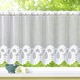 Landhaus & Küche - Kurzstore mit Stangendurchzug aus Jacquard – Farbe WEISS – Ansicht 2 Landhaus & Küche - Kurzstore mit Stangendurchzug aus Jacquard, in Größe 660 (30x100 cm) bis 876 (50x150 cm), in Farbe WEISS – Farbe WEISS – Ansicht 2
