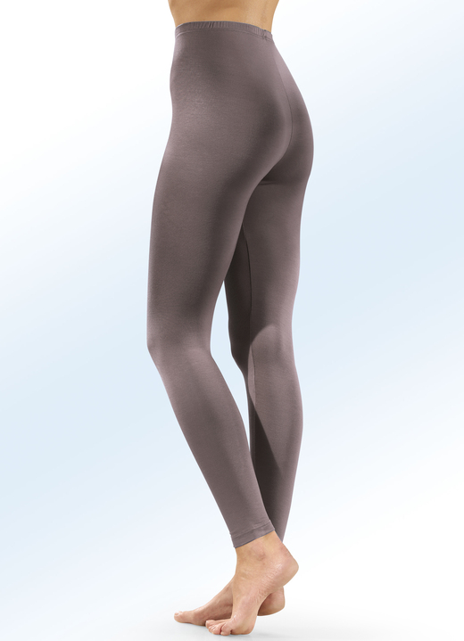 Leggings - Zweierpack Leggings aus tragangenehmer Microfaser Ansicht 3 Leggings - Zweierpack Leggings aus tragangenehmer Microfaser, in Größe 038 bis 054, in Farbe 1X JEANSBLAU, 1X GRAFIT Ansicht 3