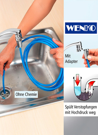 Wenko - Wenko Rohrreinigungsschlauch, in Farbe BLAU