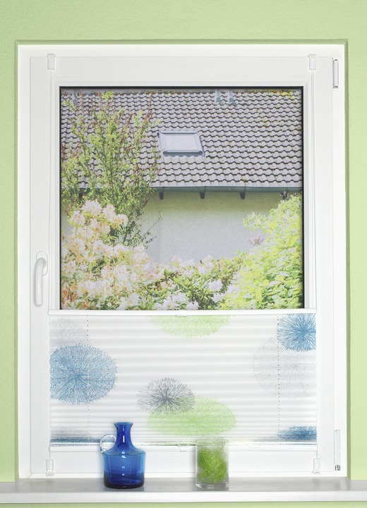 Rollos - Plissee-Rollos ohne Bohren und Schrauben Ansicht 8 Rollos - Plissee-Rollos ohne Bohren und Schrauben, in Größe 826 (H130xB40 cm) bis 850 (H210xB 70 cm), in Farbe GRAU-STEINGRAU Ansicht 8