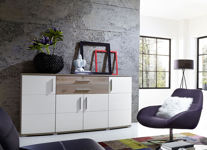 Sideboards & Kommoden - Sideboard mit 4 Türen und 2 Schubladen, in Farbe W.-SILBEREICHE