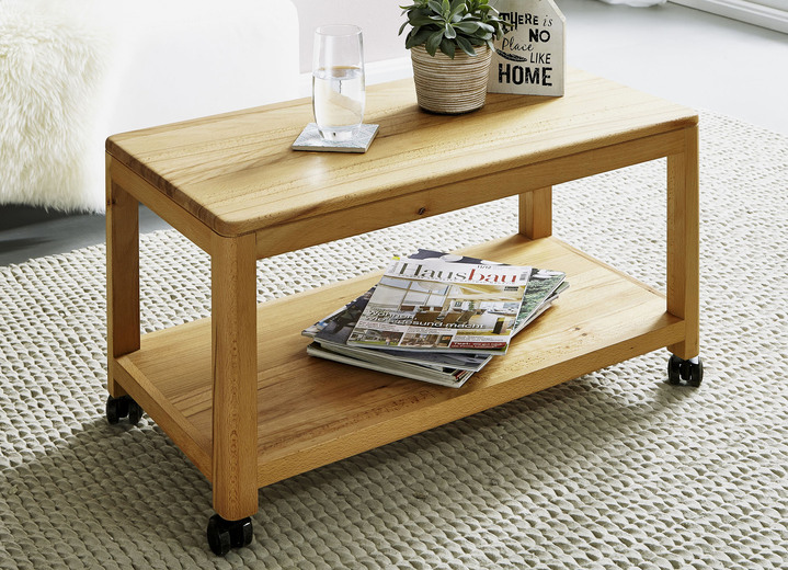 Kleinmöbel - Beistellwagen aus geöltem Massivholz, in Farbe WILDEICHE, in Ausführung klein Ansicht 5