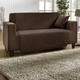 Wohnaccessoires - Wohnaccessoires aus hochwertigem Chenille – Farbe BRAUN – Ansicht 2 Wohnaccessoires - Wohnaccessoires aus hochwertigem Chenille, in Größe 101 (Sesselschoner, 50x150 cm) bis 905 (Kissenbezüge, 2er-Set, 40x40 cm), in Farbe CREME – Farbe BRAUN – Ansicht 2