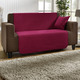 Wohnaccessoires - Wohnaccessoires aus hochwertigem Chenille – Farbe BORDEAUX – Ansicht 2 Wohnaccessoires - Wohnaccessoires aus hochwertigem Chenille, in Größe 101 (Sesselschoner, 50x150 cm) bis 905 (Kissenbezüge, 2er-Set, 40x40 cm), in Farbe CREME – Farbe BORDEAUX – Ansicht 2