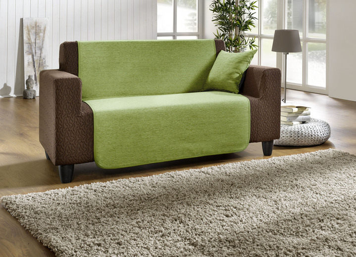 Wohnaccessoires - Wohnaccessoires aus hochwertigem Chenille, in Größe 101 (Sesselschoner, 50x150 cm) bis 905 (Kissenbezüge, 2er-Set, 40x40 cm), in Farbe TERRA Ansicht 9