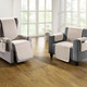 Sessel- & Sofaüberwürfe - Wende-Schoner mit Bandeinfassung – Farbe BEIGE Sessel- & Sofaüberwürfe - Wende-Schoner mit Bandeinfassung, in Größe 100 (Sesselschoner, 50x140 cm) bis 865 (2 Armlehnenschoner, 40x 55 cm), in Farbe GRAU