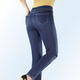 Jeans - Power-Stretch-Jeans in Schlupfform – Farbe JEANSBLAU – Ansicht 2 Jeans - Power-Stretch-Jeans in Schlupfform, in Größe 018 bis 092, in Farbe GRAU – Farbe JEANSBLAU – Ansicht 2