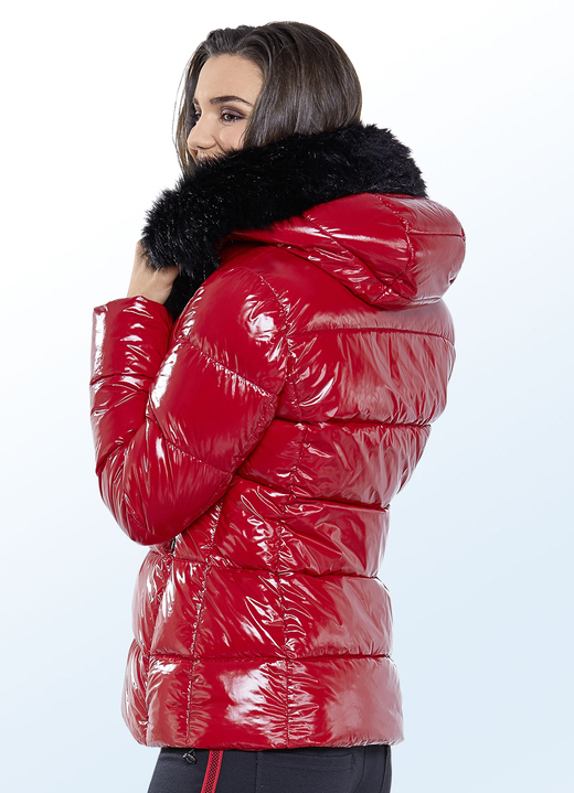 Jacken, Mäntel, Blazer - Jacke in trendgenauer Lack-Optik, in Größe 034 bis 048, in Farbe ROT Ansicht 1