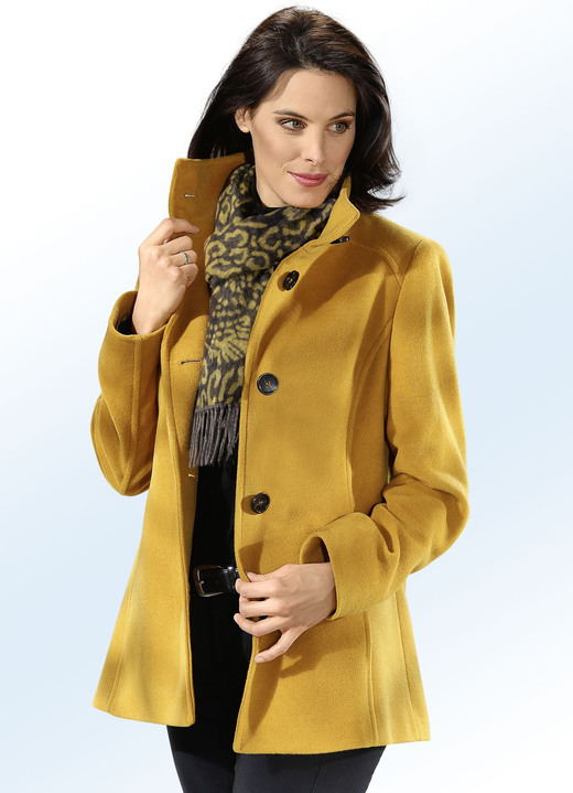 Jacken, Mäntel, Blazer - Jacke in 2 Farben mit Knopfleiste, in Größe 038 bis 054, in Farbe SAFRAN