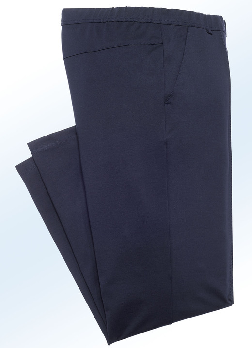 Hosen - „Klaus Modelle“-Schlupfhose mit breitem Dehnbund in 6 Farben, in Größe 024 bis 062, in Farbe DUNKELGRAU Ansicht 3