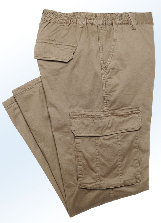 Hosen - Thermohose mit Cargotaschen in 4 Farben Ansicht 3 Hosen - Thermohose mit Cargotaschen in 4 Farben, in Größe 024 bis 064, in Farbe MARINE Ansicht 3