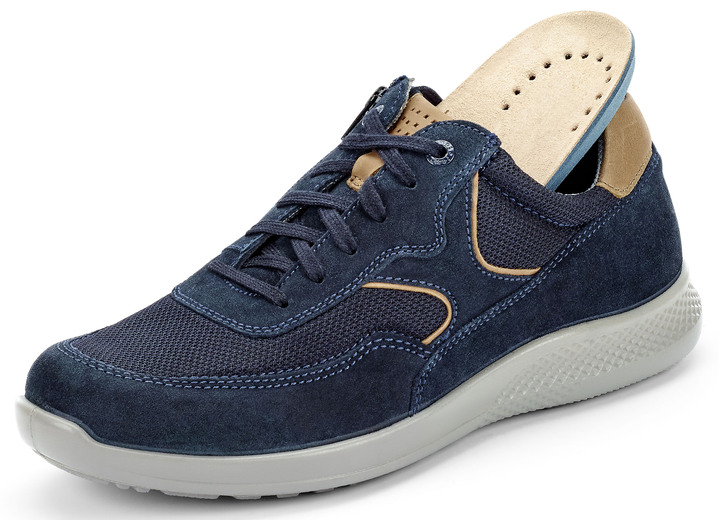 Slipper & Schnürschuhe - GINO GALANTE, sportliche Herren-Schnürschuhe, Weite K, mit herausnehmbarem Fußbett, in Größe 040 bis 047, in Farbe STEINGRAU Ansicht 4