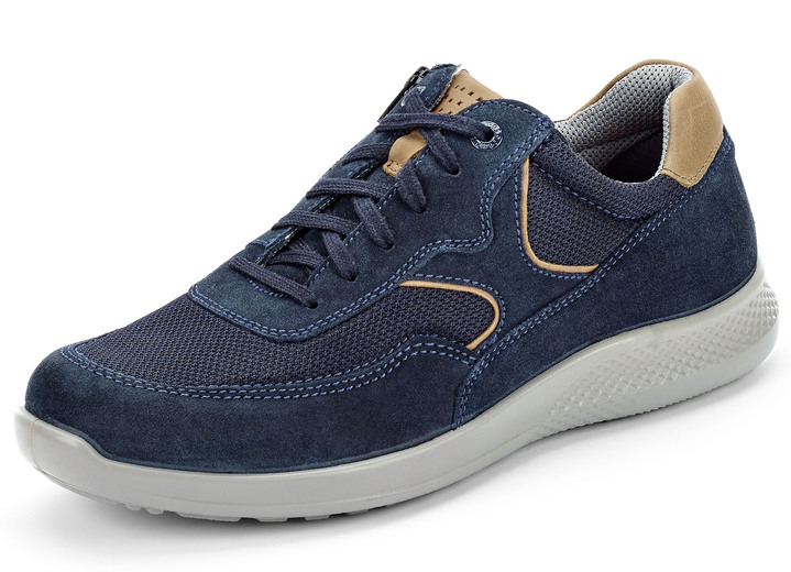 Slipper & Schnürschuhe - GINO GALANTE Schnürschuh mit praktischem Innenreißverschluss, in Größe 040 bis 047, in Farbe MARINE Ansicht 1