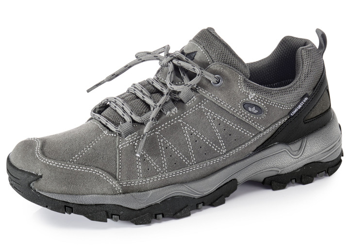 Slipper & Schnürschuhe - Atmungsaktive Herren-Schnürschuhe, mit herausnehmbarem Fußbett, in Größe 039 bis 046, in Farbe SCHWARZ Ansicht 5