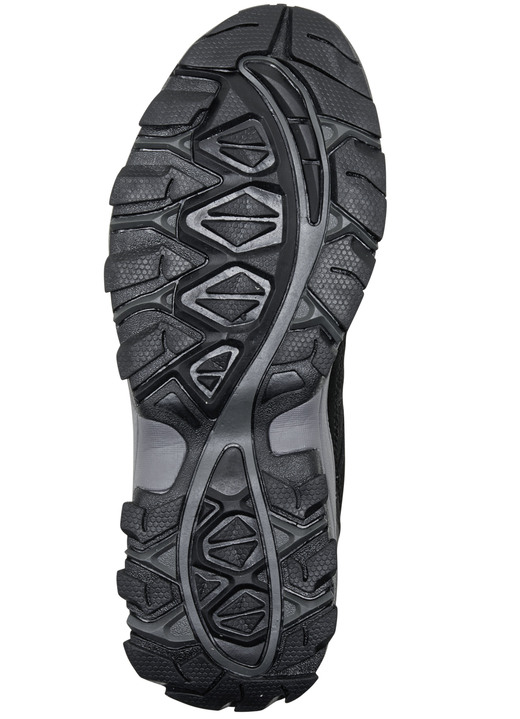 Slipper & Schnürschuhe - Atmungsaktive Herren-Schnürschuhe, mit herausnehmbarem Fußbett, in Größe 039 bis 046, in Farbe SCHWARZ Ansicht 4