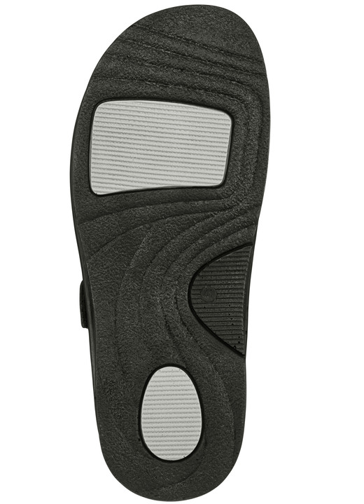 Hausschuhe - Mubb, bequeme Herren-Clogs, Weite H, mit herausnehmbarem Fußbett, in Größe 040 bis 046, in Farbe MOKKA Ansicht 6