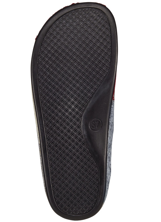 Mode - Laurina, klassische Damen-Hausschuhe, Weite H, mit anatomisch geformtem Fußbett, in Größe 036 bis 042, in Farbe BLAU-TÜRKIS Ansicht 7