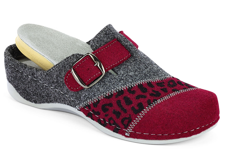 Hausschuhe - Mubb, klassische Damen-Hausschuhe, Weite H, mit herausnehmbarem Fußbett, in Größe 036 bis 042, in Farbe BEIGE Ansicht 7