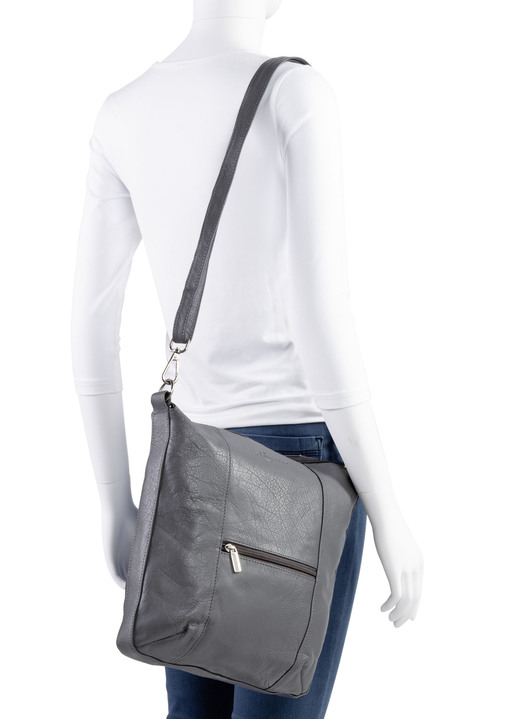 Taschen - Laurina, Tasche, Damen, mit verstellbarem Umhängeriemen, in Farbe GRAU Ansicht 3