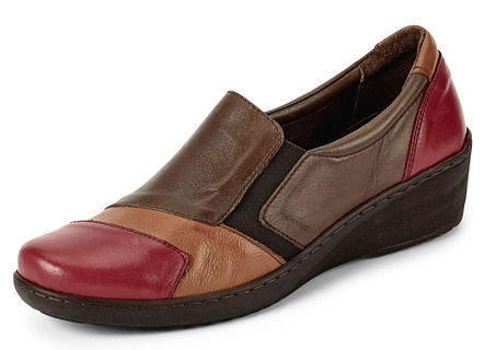 Gemini Slipper aus leicht schattiertem Rindleder